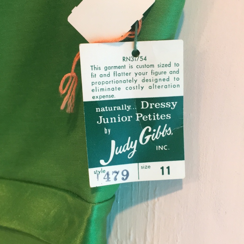 Judy Gibbs 1950 Vintage NWT dress; Petite Gown - Picture 4 of 8
